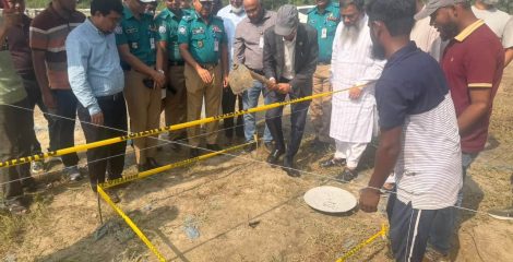কেরানীগঞ্জে রাজউক ঝিলমিল অস্থায়ী বাস স্ট্যান্ডের ভিত্তিপ্রস্তর স্থাপন